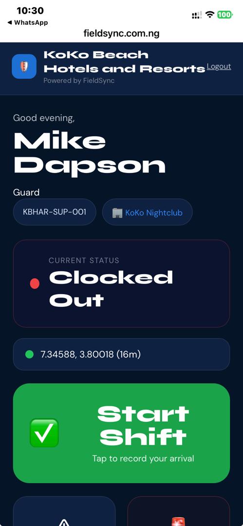 FieldSync field operations portal preview
